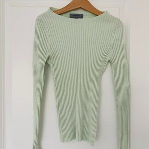 Classiques Entier Women Silk and Merino Wool Blend Sweater,  Morandi Color,  XS